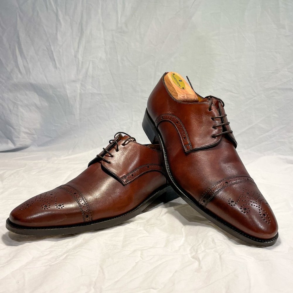 Santoni Men's Leather Lace Ups